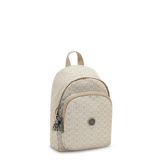 Sacs À Dos Kipling Delia Compact Printed Convertible Beige | FR 1655UZ
